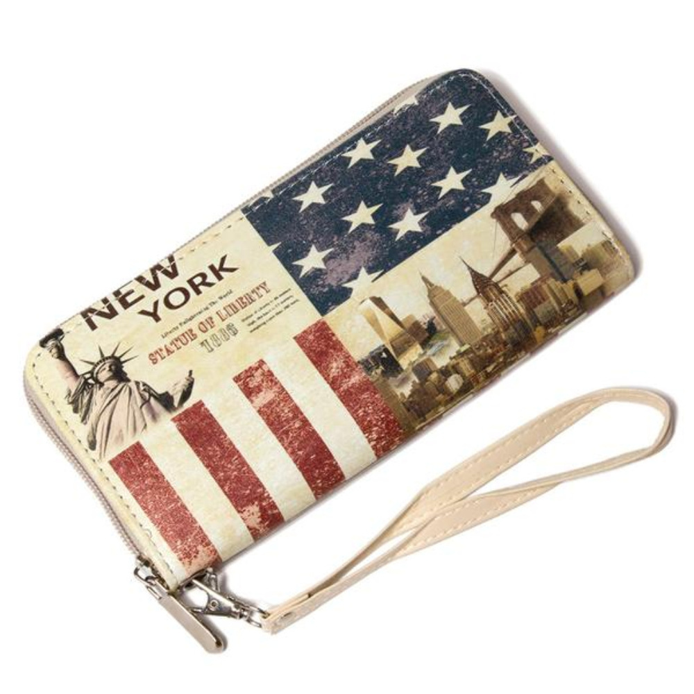 Patriotic Americana Statue of Liberty Wallet